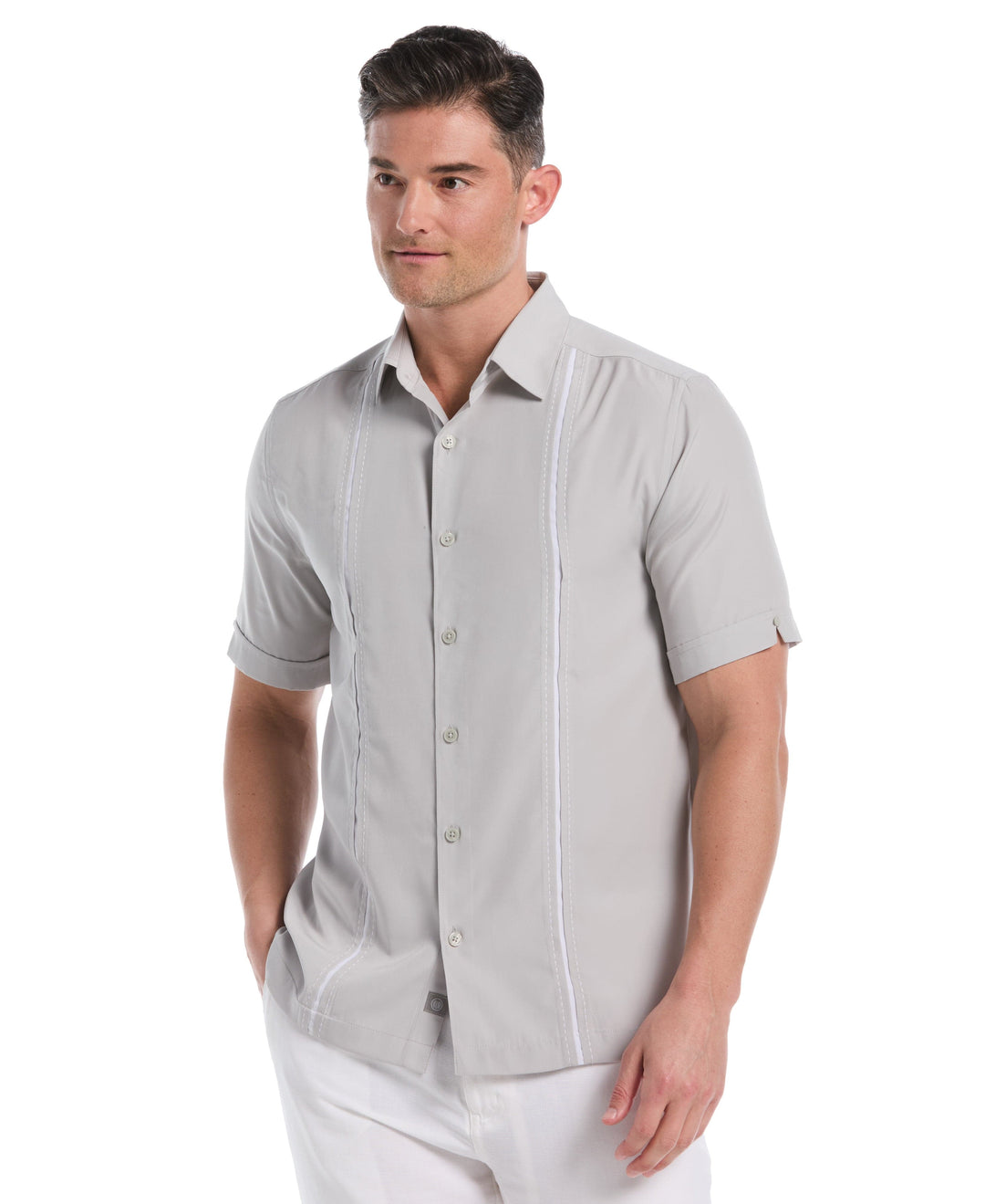 Insert Panels Pickstitch Shirt (Harbor Mist) 