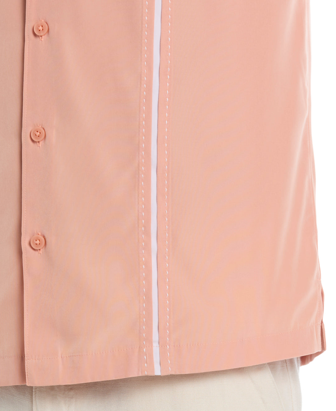 Insert Panels Pickstitch Shirt (Dusty Coral) 