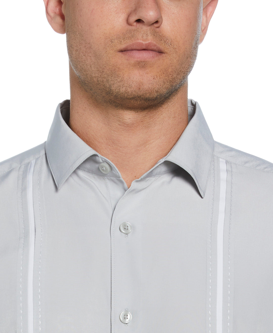 Insert Panels Pickstitch Shirt (Harbor Mist) 