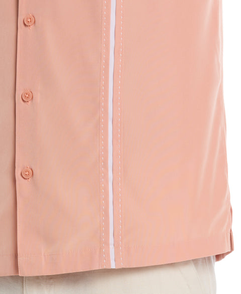 Insert Panels Pickstitch Shirt (Dusty Coral) 