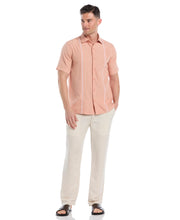 Insert Panels Pickstitch Shirt (Dusty Coral) 