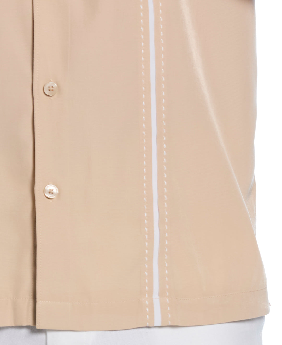 Insert Panels Pickstitch Shirt (Irish Cream) 