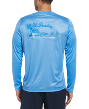 Paradise Print Sun Protection Shirt (Azure Blue) 