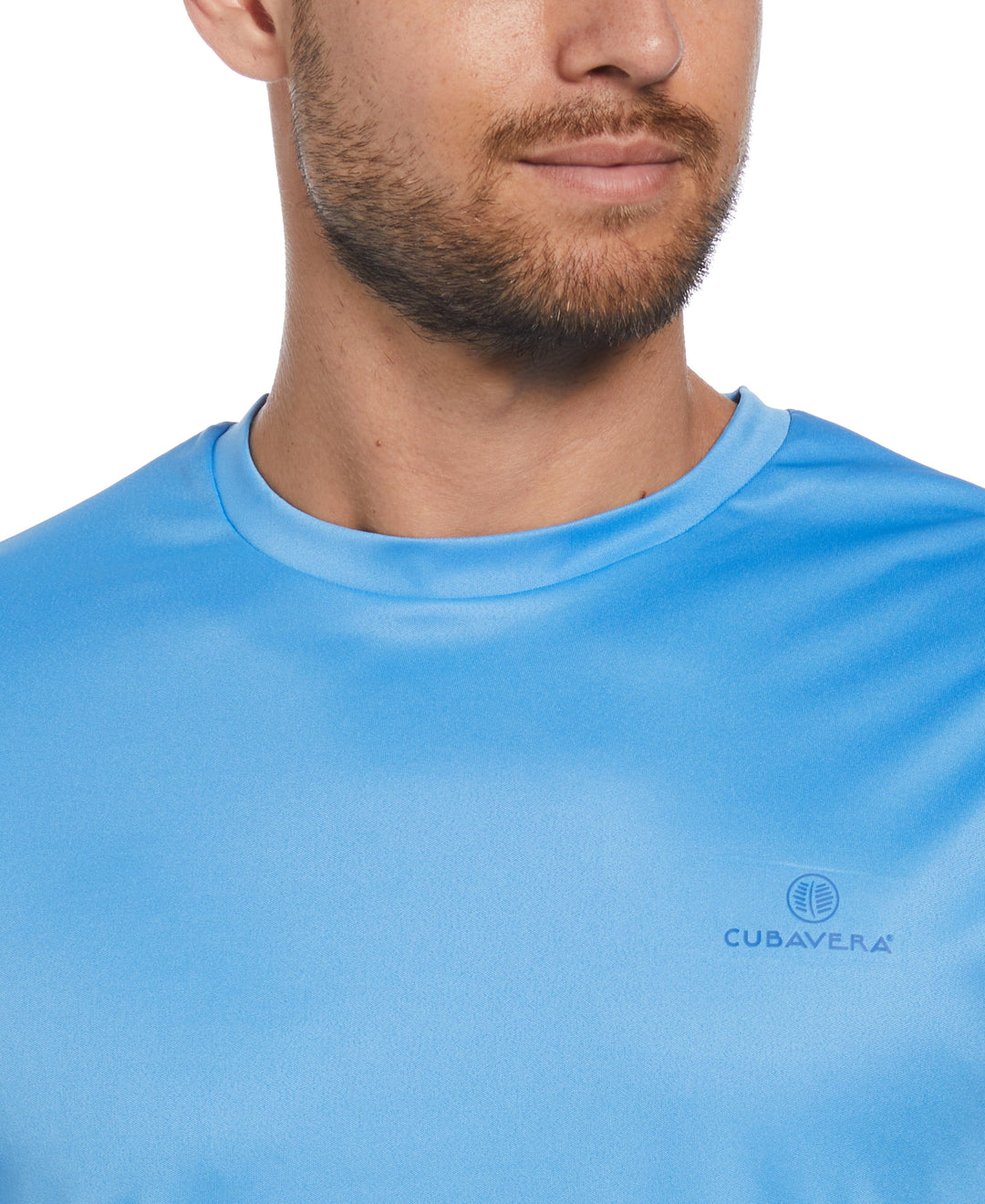 Paradise Print Sun Protection Shirt (Azure Blue) 