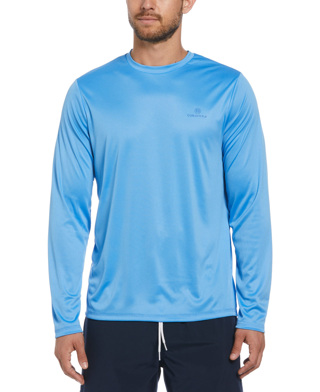 Paradise Print Sun Protection Shirt (Azure Blue) 