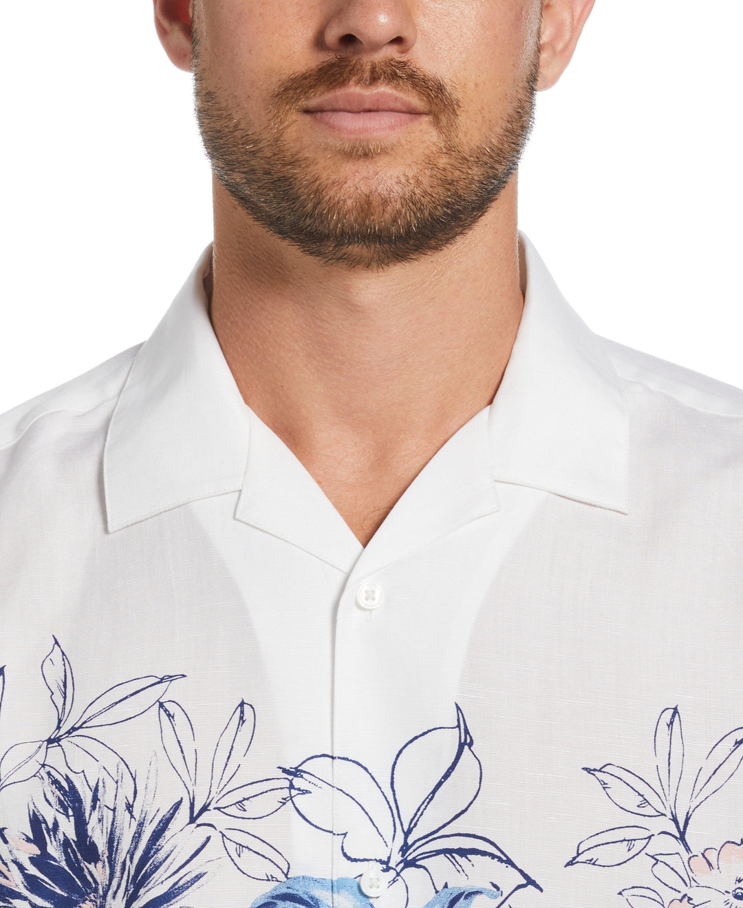 Parrot Chest Print Shirt (Brilliant White) 