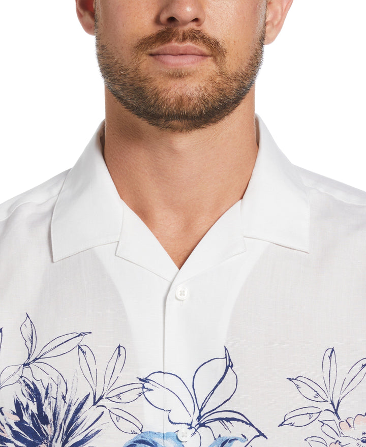 Parrot Chest Print Shirt (Brilliant White) 