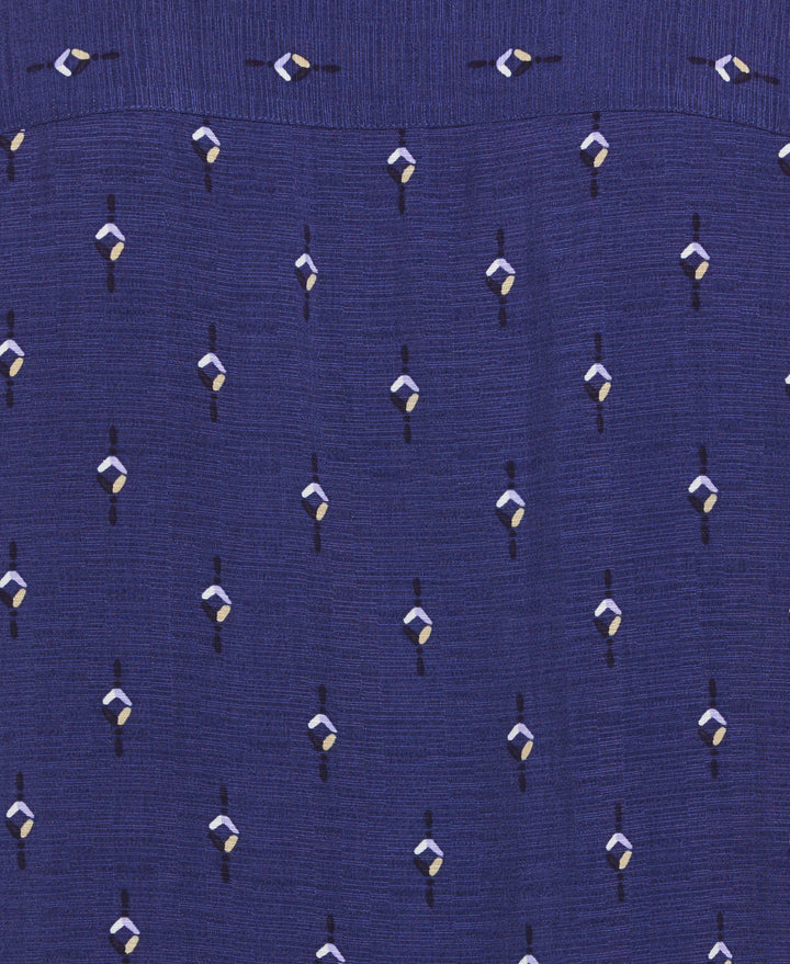 Retro Geometric Print Shirt (Skipper Blue) 