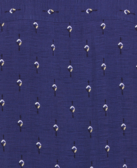 Retro Geometric Print Shirt (Skipper Blue) 