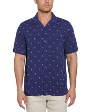 Retro Geometric Print Shirt (Skipper Blue) 