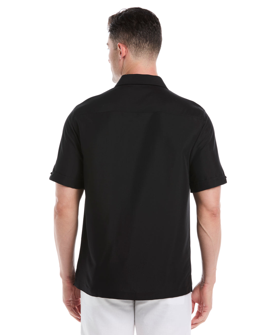 Color Block Panel Shirt (Jet Black) 