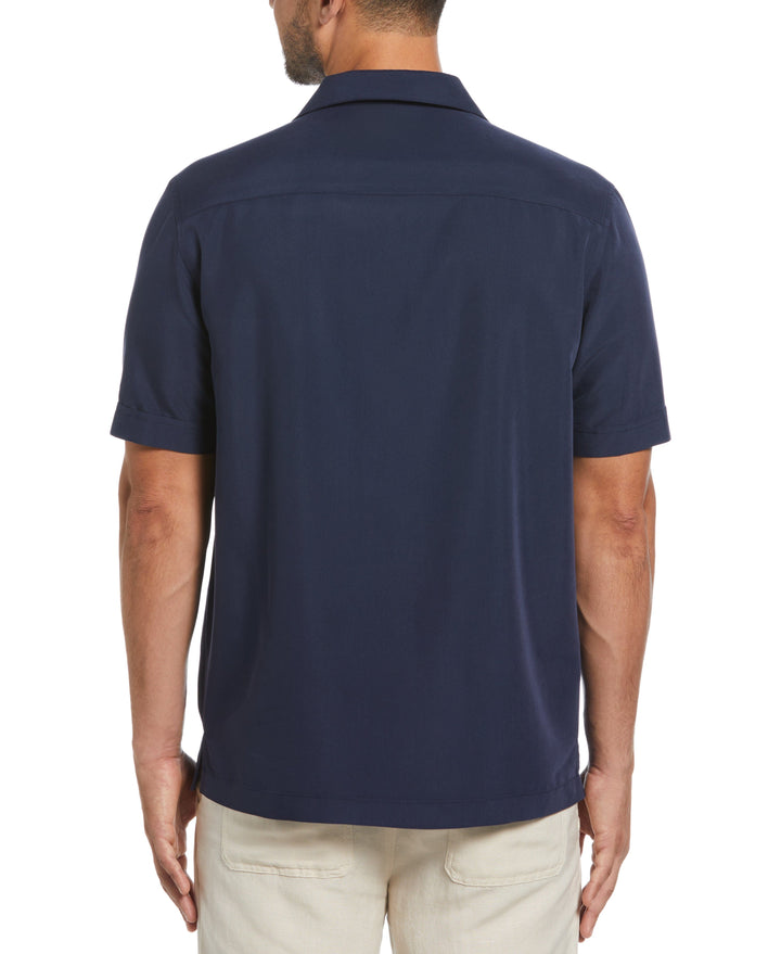 Scenic Placement Print Shirt (Navy Iris) 