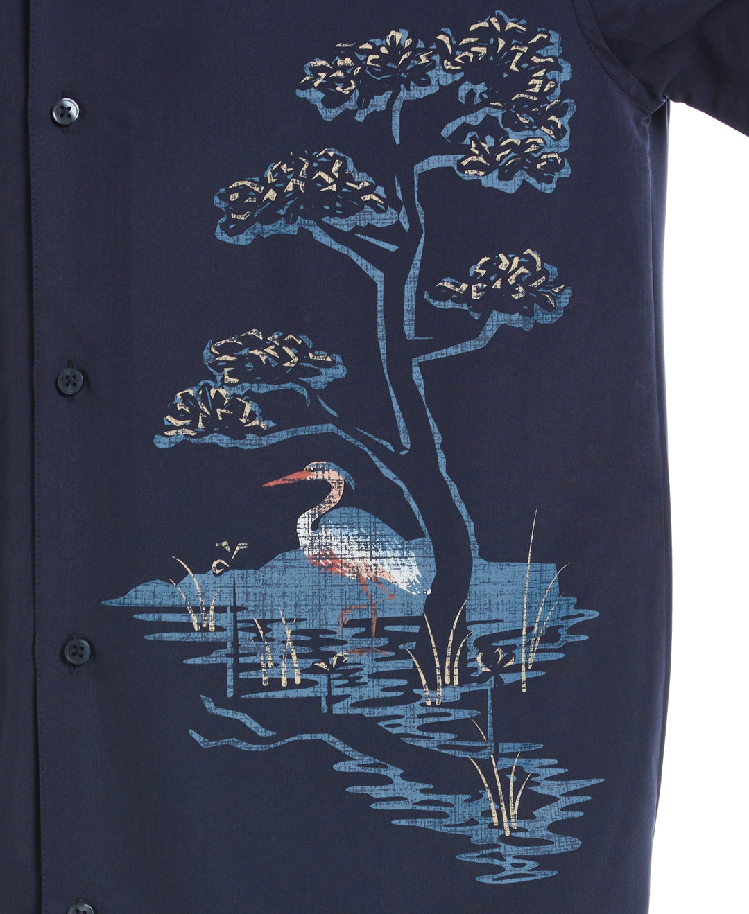 Scenic Placement Print Shirt (Navy Iris) 