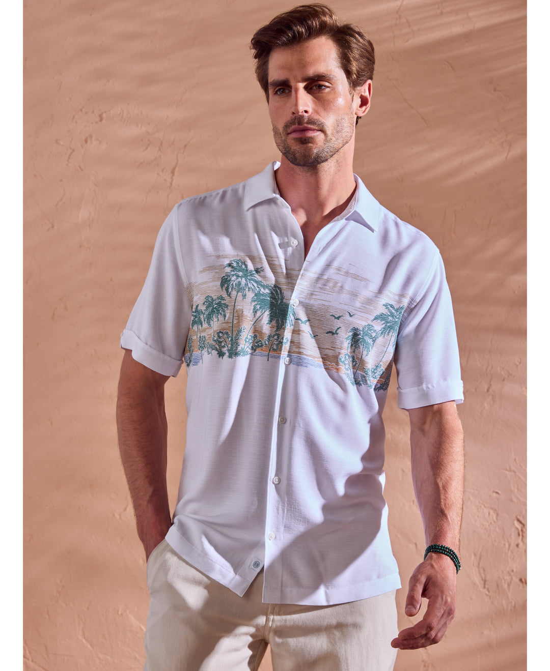 Scenic Print Shirt-Casual Shirts-Cubavera