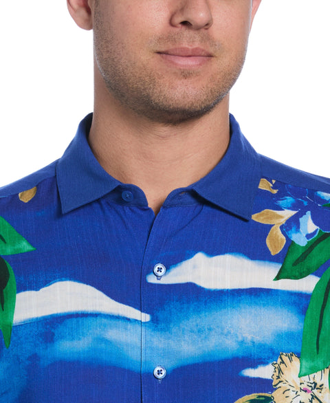 Scenic Print Shirt (Dress Blues) 
