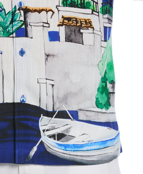 Scenic Print Shirt (Dress Blues) 