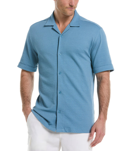 Seersucker Knit Shirt (Blue Heaven) 
