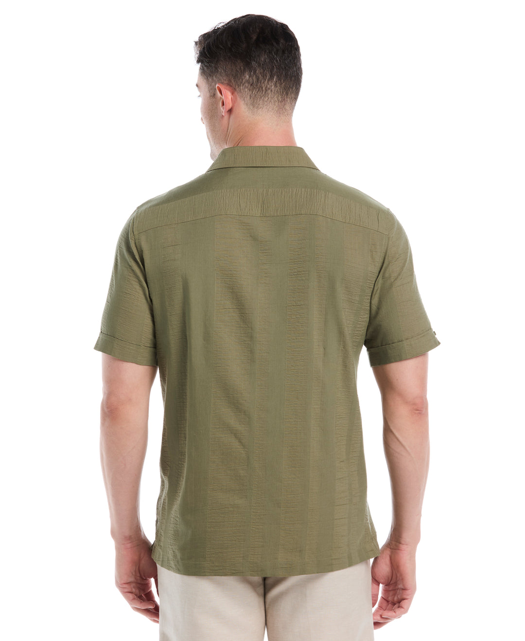 Seersucker Texture Shirt (Olivine) 