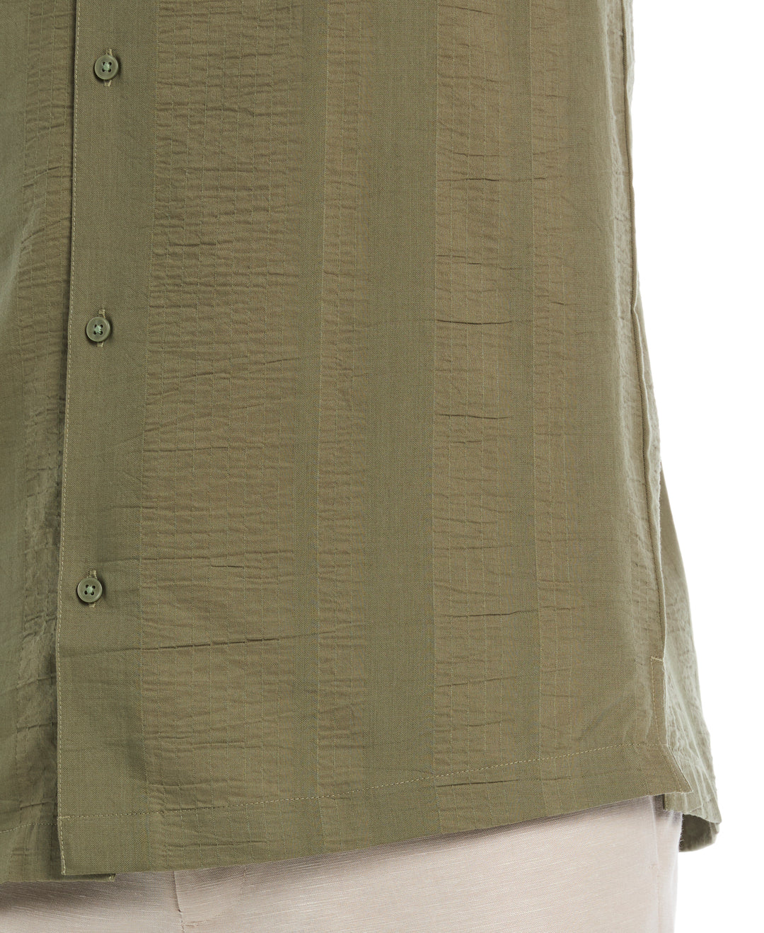 Seersucker Texture Shirt (Olivine) 