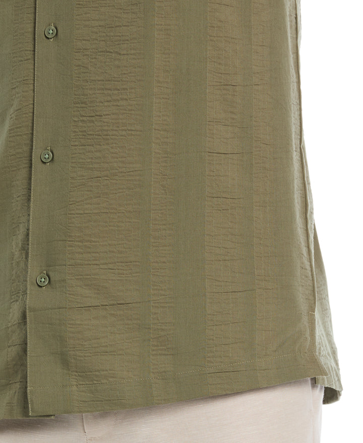 Seersucker Texture Shirt (Olivine) 