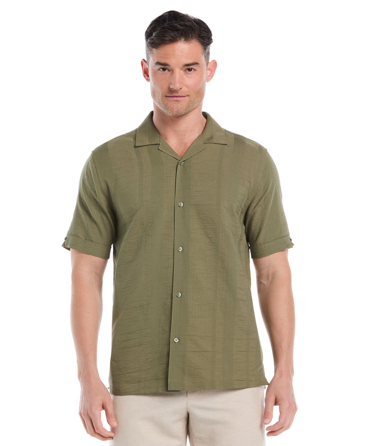 Seersucker Texture Shirt (Olivine) 