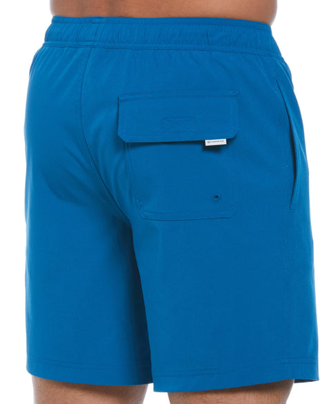 Solid 7" Swim Short (Mykonos Blue) 