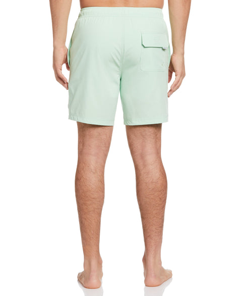 Solid 7" Swim Short (Pastel Green) 