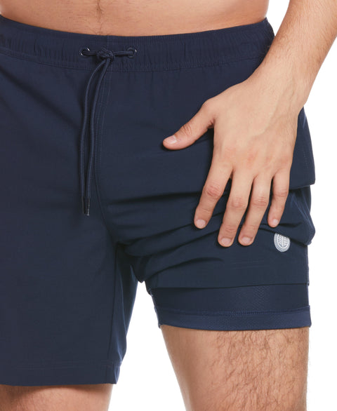 Solid 7" Swim Short (Dress Blues) 