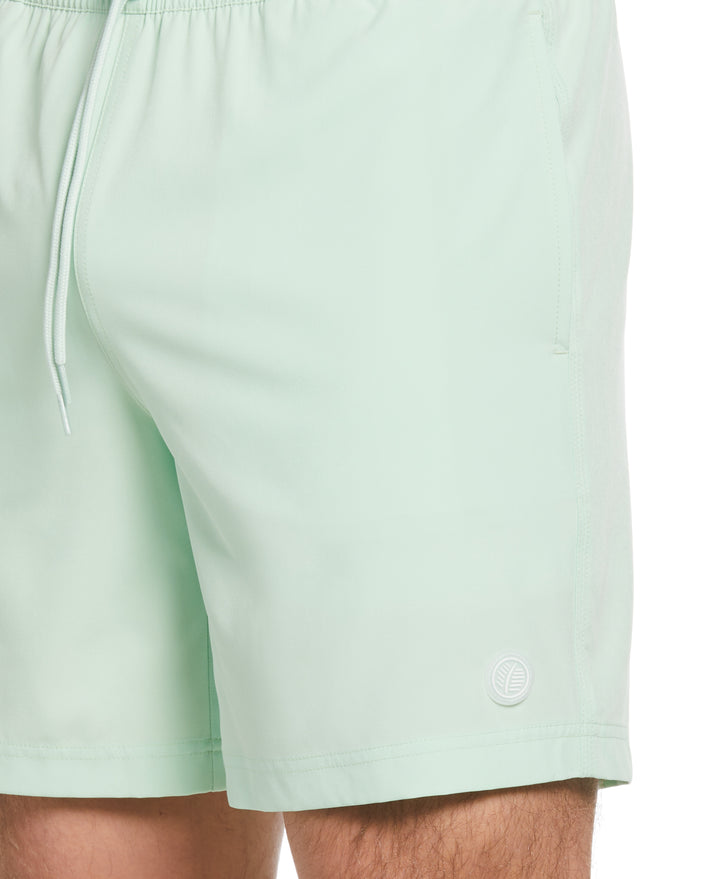 Solid 7" Swim Short (Pastel Green) 