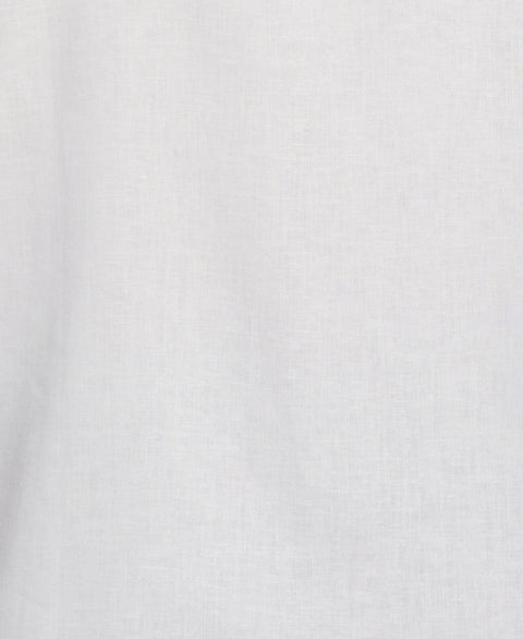 Solid Linen Blend Shirt (Brilliant White) 