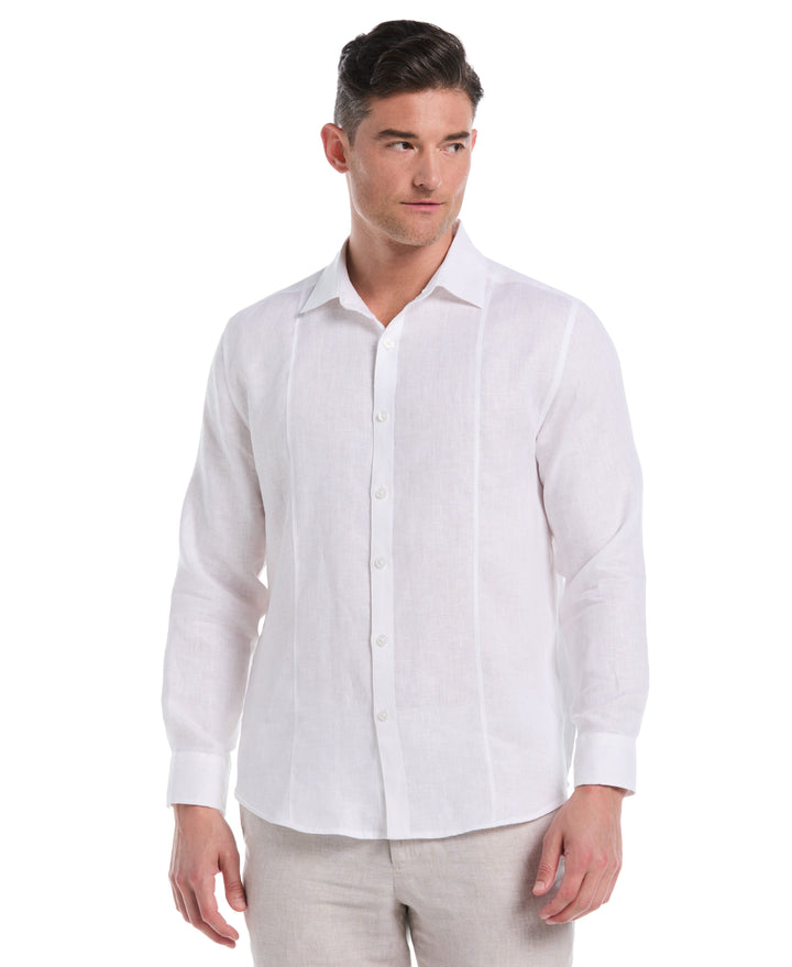 Solid Linen Sport Shirt (Bright White) 