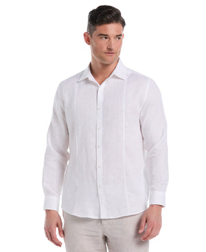 Solid Linen Sport Shirt (Bright White) 