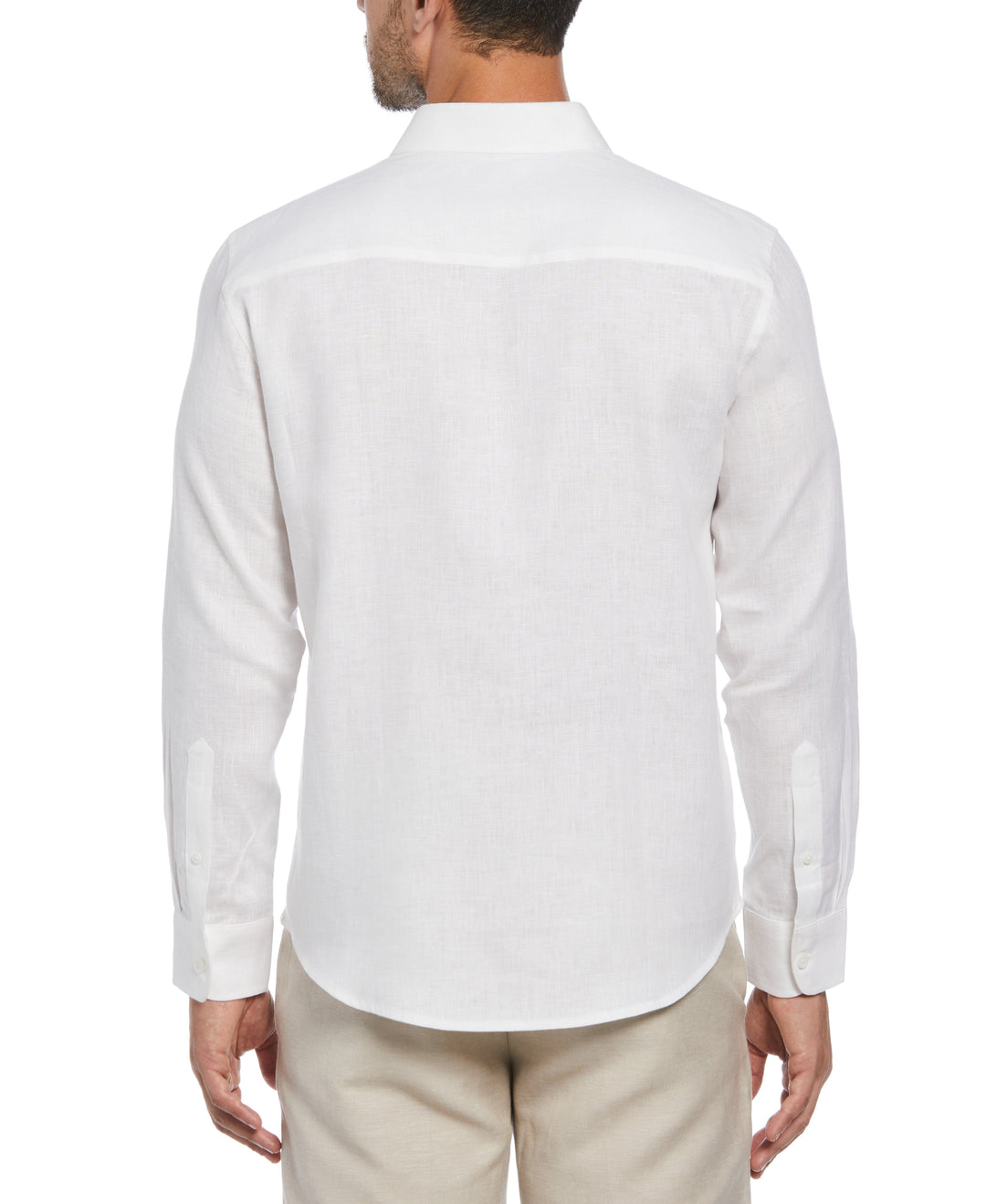 【BAON】[unisex] Reno Linen Long Sleeve Tee - Linen 100 100% Linen Tee Trendy Long Sleeve Shirt Handmade Natural