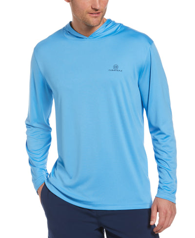 Solid Sun Protection Hoodie (Azure Blue) 