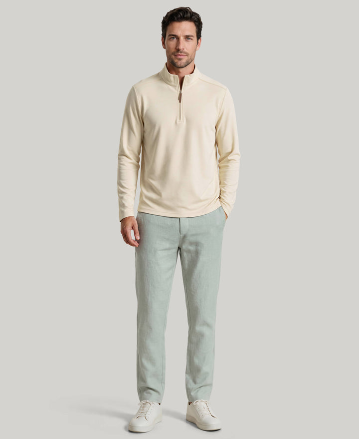 1/4 Zip Long Sleeve Sweater (Rainy Day) 