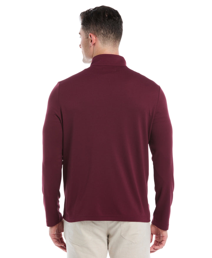 1/4 Zip Long Sleeve Sweater (Windsor Wine) 