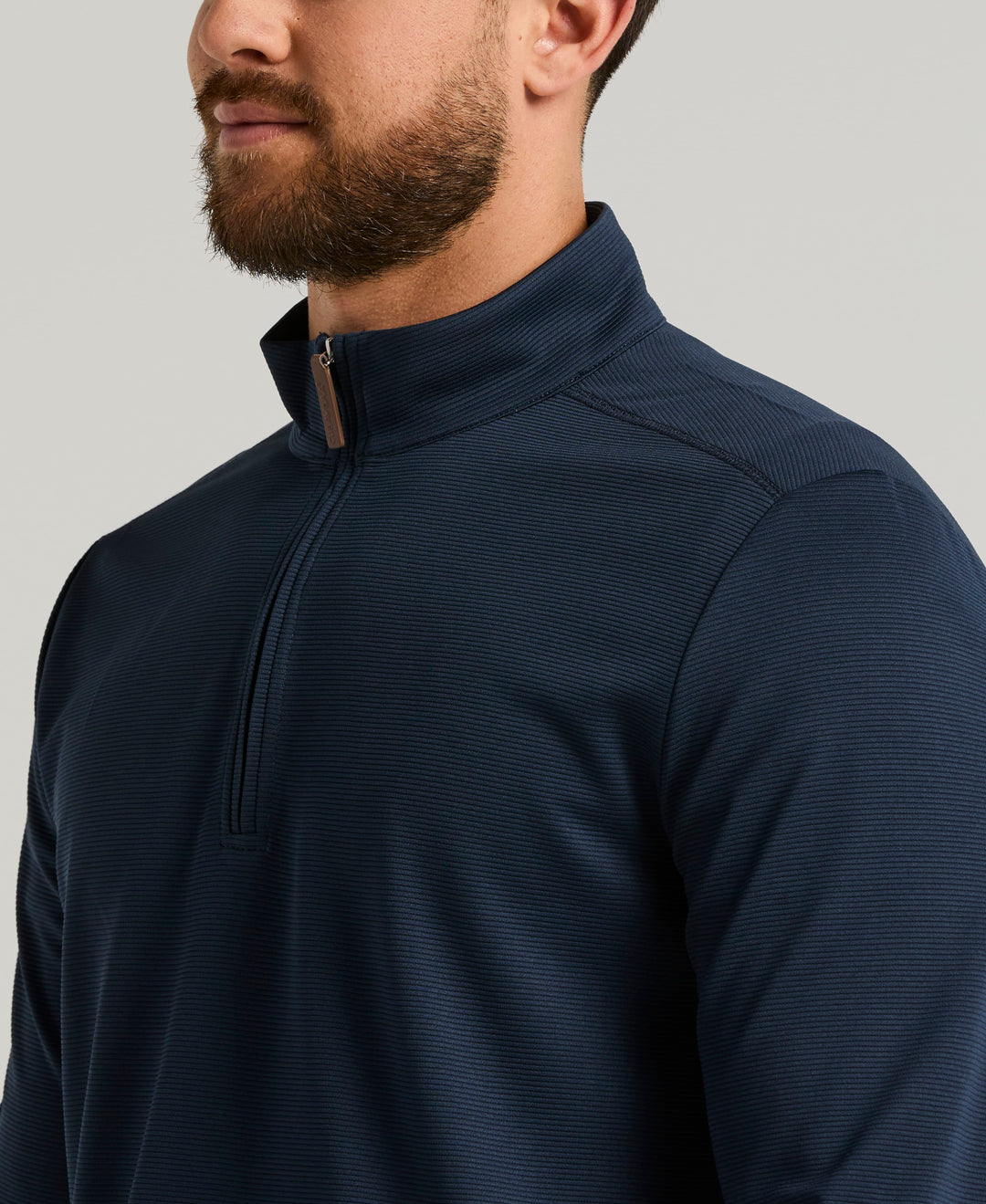 1/4 Zip Long Sleeve Sweater (Dress Blues) 