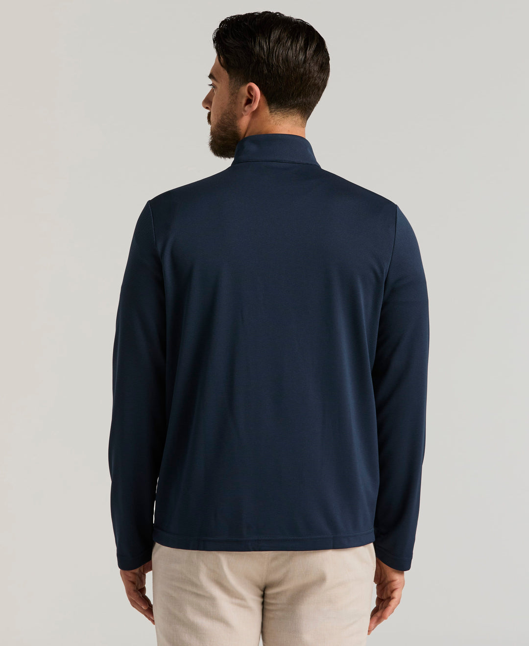 1/4 Zip Long Sleeve Sweater (Dress Blues) 
