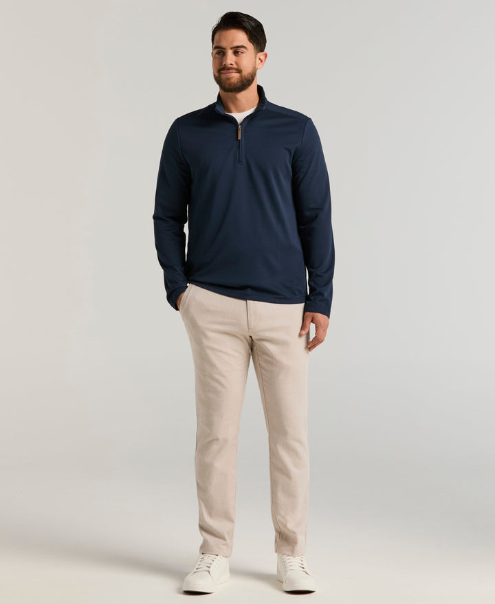 1/4 Zip Long Sleeve Sweater (Dress Blues) 