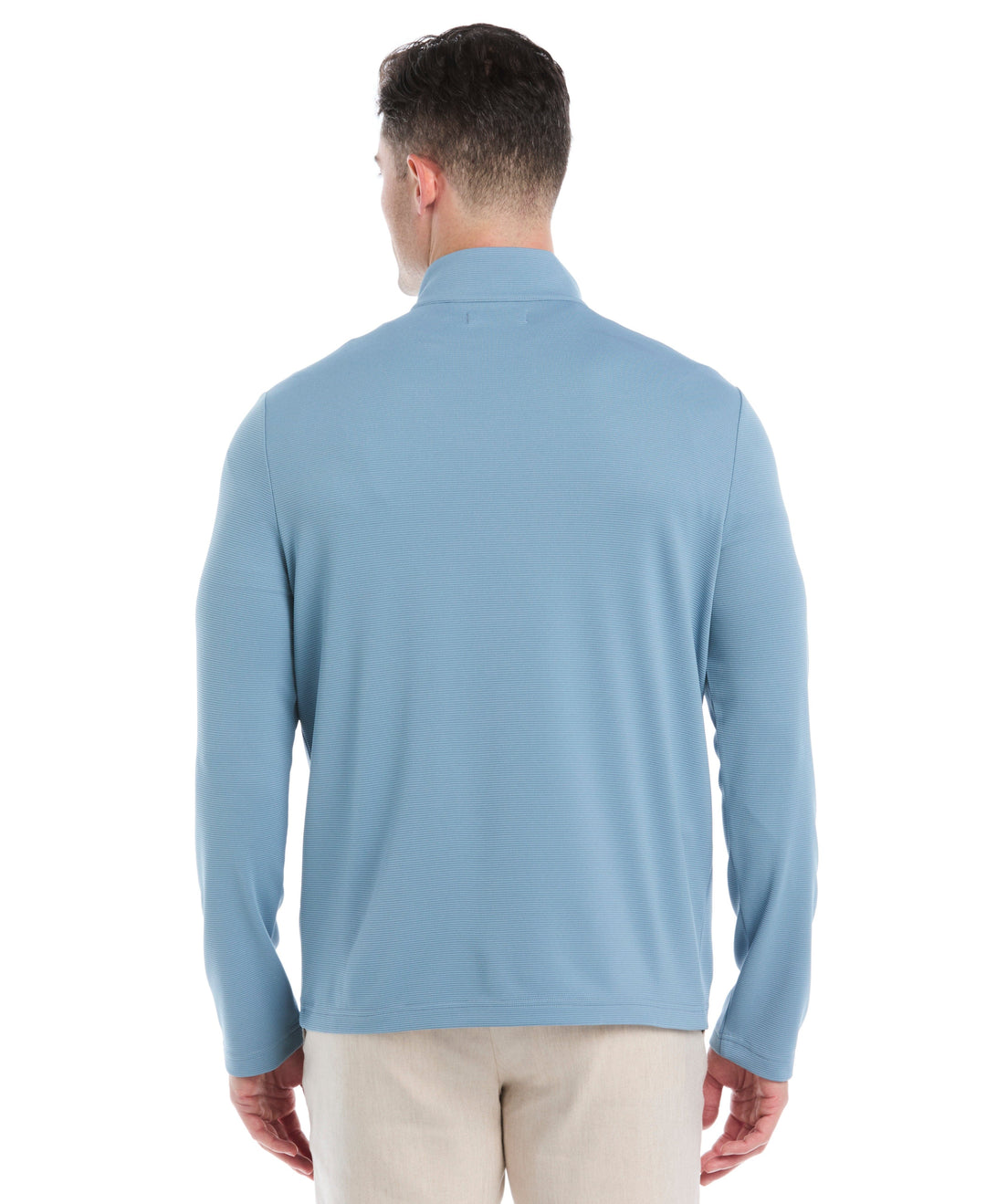 1/4 Zip Long Sleeve Sweater (Windward Blue) 