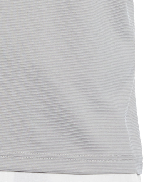 Solid Textured Quarter-Zip Pullover Sweater (Sleet) 