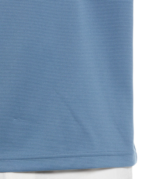 Solid Textured 1/4 Zip Pullover Sweater (Captains Blue) 