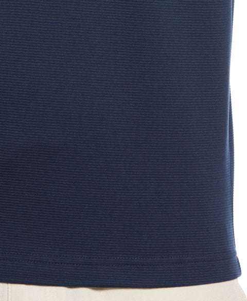 Solid Textured Quarter-Zip Pullover Sweater (Dress Blues) 
