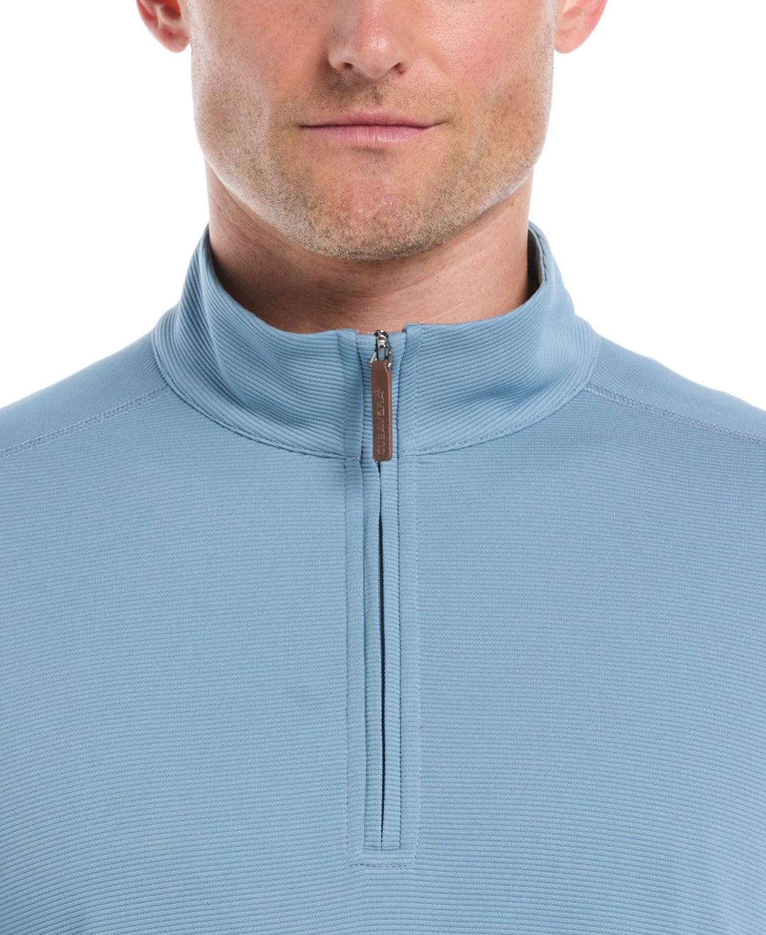 1/4 Zip Long Sleeve Sweater (Windward Blue) 