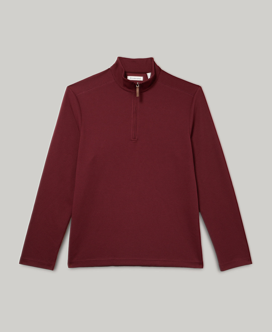 1/4 Zip Long Sleeve Sweater (Tawny Port) 
