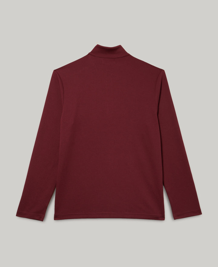 1/4 Zip Long Sleeve Sweater (Tawny Port) 