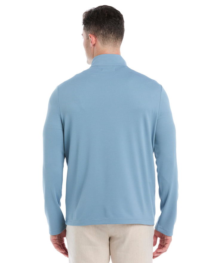 1/4 Zip Long Sleeve Sweater (Windward Blue) 