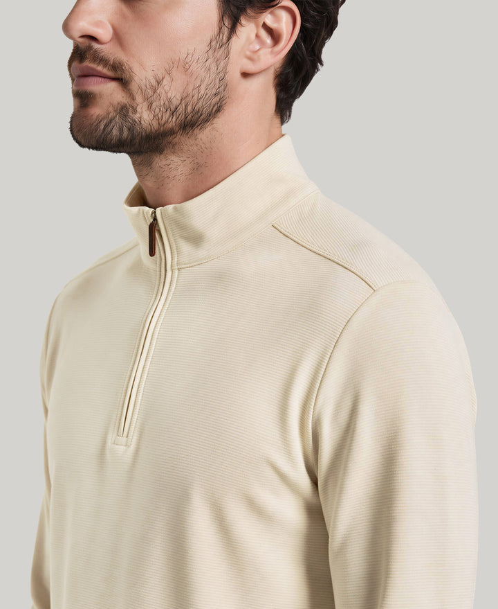 1/4 Zip Long Sleeve Sweater (Rainy Day) 