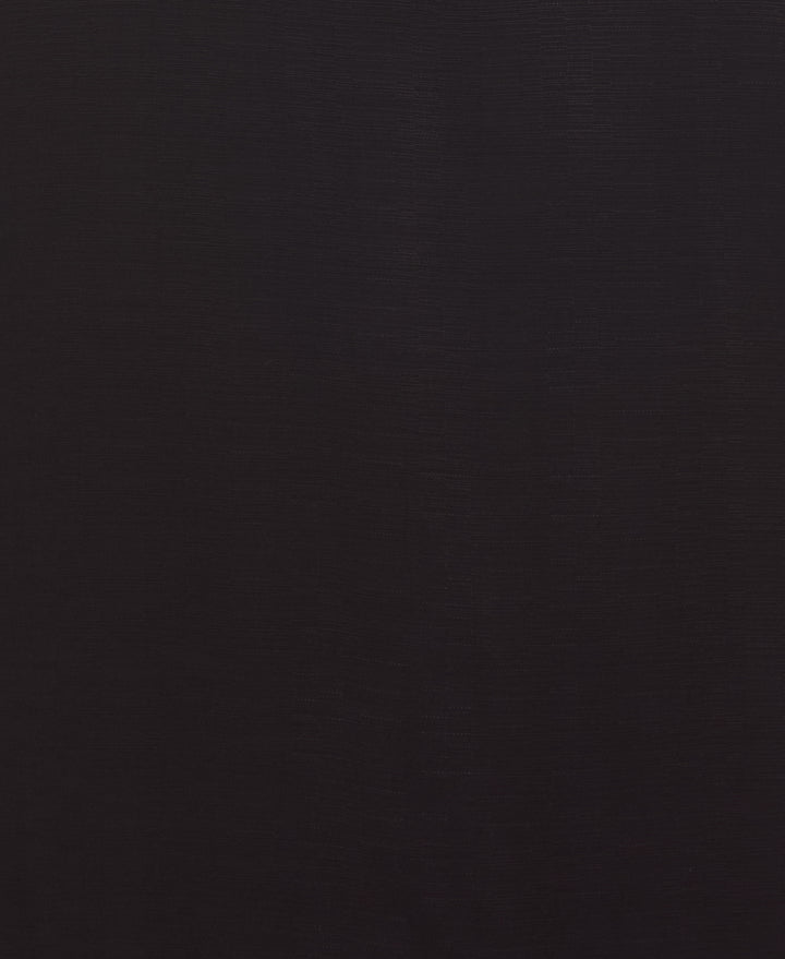 Viscose Textured Cuban Collar Shirt (Jet Black) 