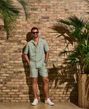 Solid Textured Cuban Collar Shirt-Casual Shirts-Cubavera